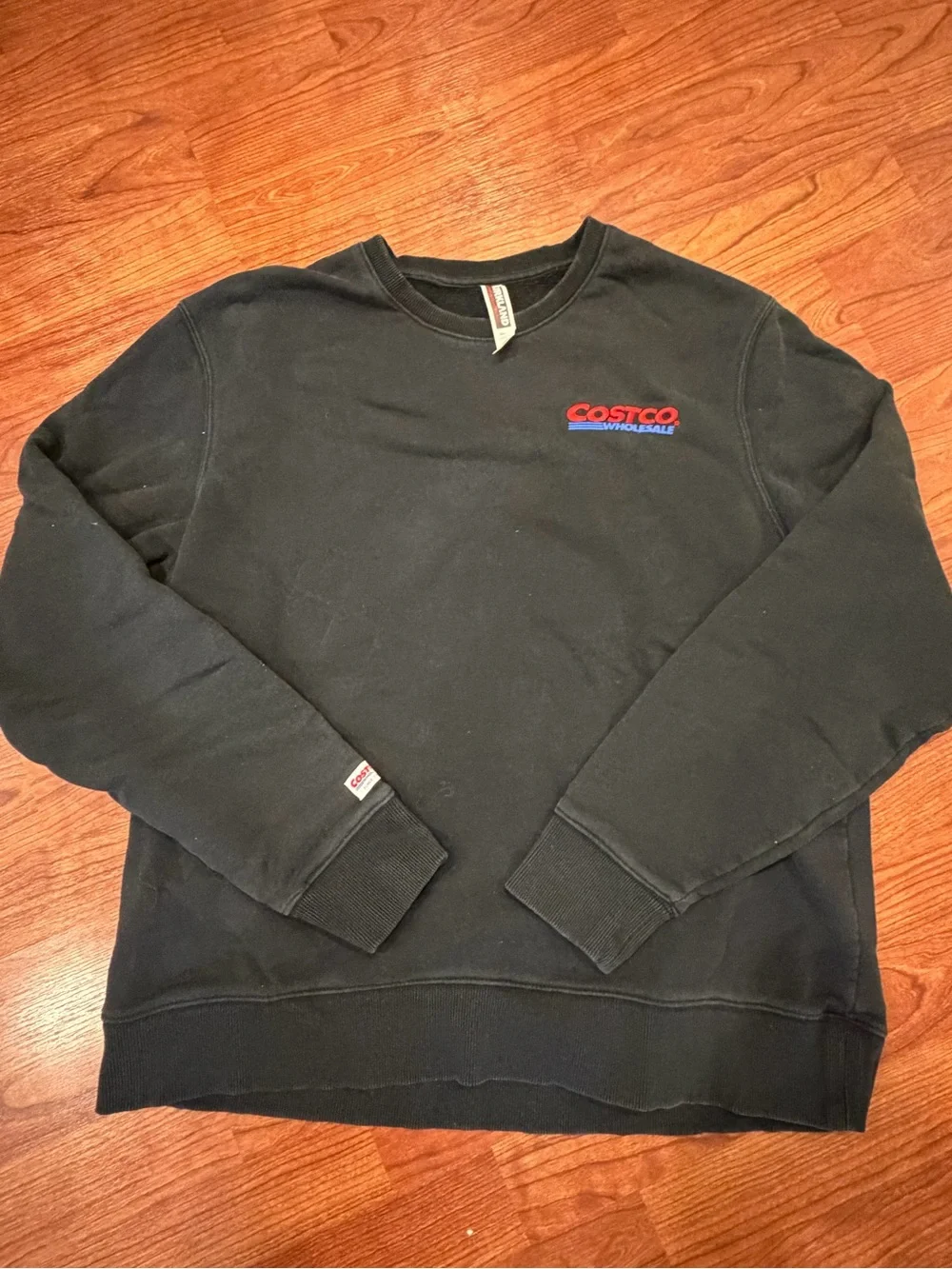 COSTCO Men’s Large Ladies XL  Black Crewneck Sweatshirt